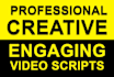 write an engaging script for your youtube video