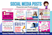 create professional social media posts