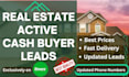 provide you real estate active cash buyer leads