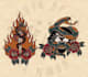 make logo design with old school tattoo style