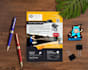 design creative flyers, brochure, postcard and leaflet
