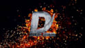 create 3d grunge metal and fire logo intro