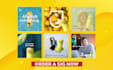 design 10 posts for social media