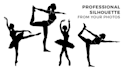 make silhouette and silhouette logo from your photos