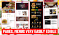 create best restaurant editable website