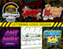 dope make lettering, typography custom logo design