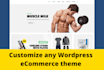 create and customize ecommerce website with woocommerce