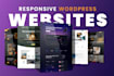 design a responsive wordpress website using elementor pro