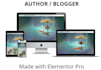 create a responsive author or blogger website in wordpress