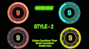 create clock countdown timer animation video and stream video