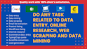 be your virtual assistant for canva, data entry, lead generation and online task