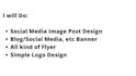 design a simple logo, flyer, banner