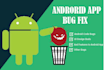 fix bugs and errors in android app and add new features