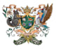design vintage, watercolor, heraldic coat of arms logo
