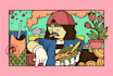 make a custom colorful illustration design for you