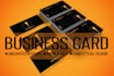 business card design and logo