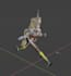make a simple 3d rig for your character in blender