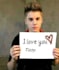 put your name on a sign held by Justin Bieber