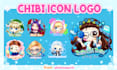 make cute chibi anime mascot logo