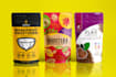 design an attractive label for pouch and bags