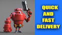 do 3d cartoon,objects models,products etc for 3d print