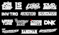 design typography, modern, business rap, music, producers, and dj logo creation