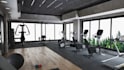 design hotel, gym, lobby, lounge, residence, house interior