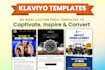create a klaviyo email template that converts