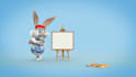 add your logo with rabbit paint board