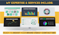 design custom charts, graphs, and infographic animations