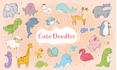 create cute chibi hand drawn kawaii doodle illustrations, stickers for you