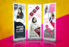 do modern billboard design, yard sign or pop up banner