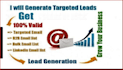 do lead generation data entry web research