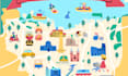 make a flat map illustration for you