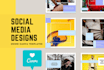 design canva instagram templates for social media posts fully editable
