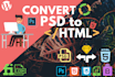 convert figma to html, xd to html, psd to html responsive bootstrap 5 tailwind