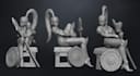 create 3d  model for 3d printing characters for board games