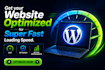 optimize wordpress website to load page pages super fast
