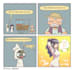 draw a comic strip with cartoon and manga style