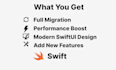 convert objective c ios app to swift and swiftui