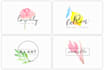 design watercolour logo with free source file