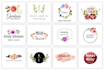 design watercolour logo with free source file