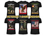 create custom veteran t shirt design with USA flag in 6 hour