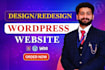 build, design or redesign wordpress website for business and portfolio