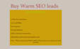 provide warm SEO leads on daily basis