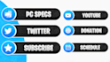 design twitch channel info button panels