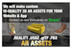 make ar xr mr assets in glb usdz gltf formats