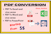 do PDF conversion to ms word and vice versa