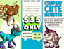 design cute evolving monsters for you