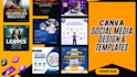 create five amazing social media posts and canva templates using canva pro